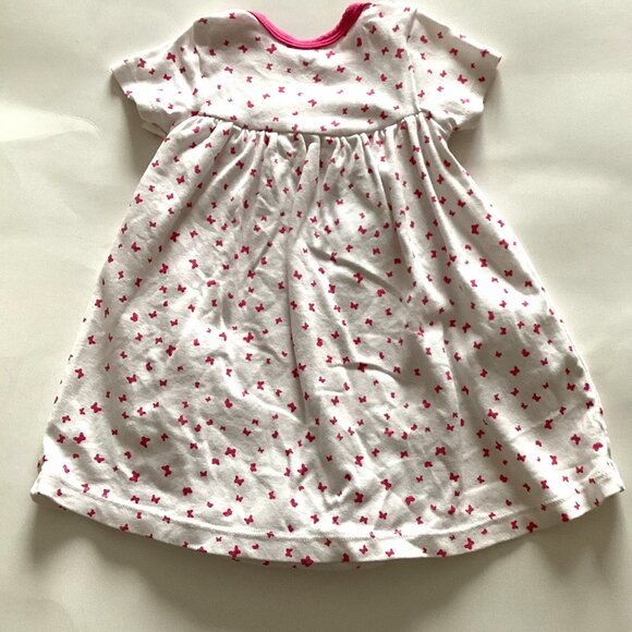 Carter's Pink White Baby Girl 2 Piece Summer Dress 9 Months - Picture 4 of 5